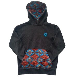 Hooey Black Southwestern Aztec Hoodie Kids